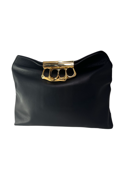 ALEXANDER McQUEEN - Sculptural pouch in nappa leather